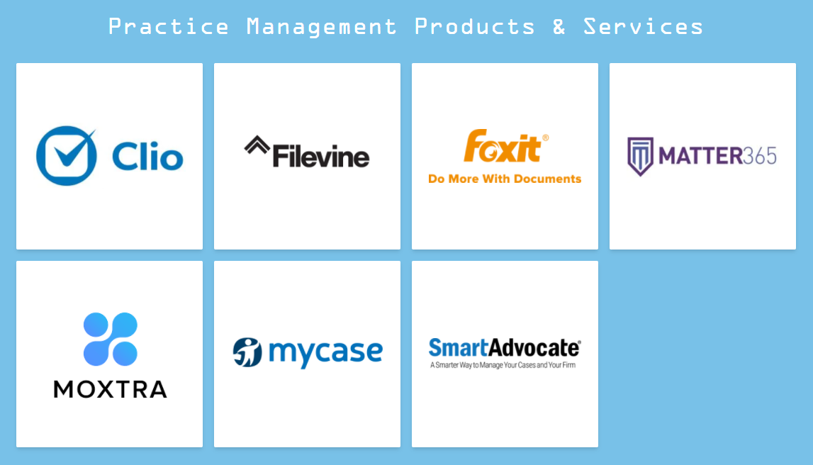 Practice Management Sponsors